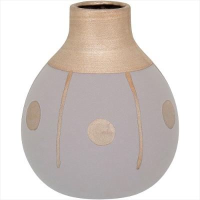 Vaso de Cerâmica Cinza Tongass 18x15x15cm