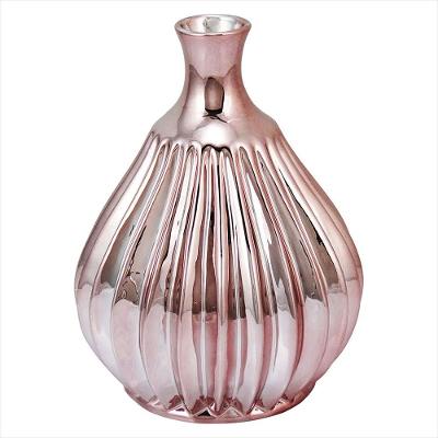 Vaso Cerâmica Rosé Marselha 23x18x18cm
