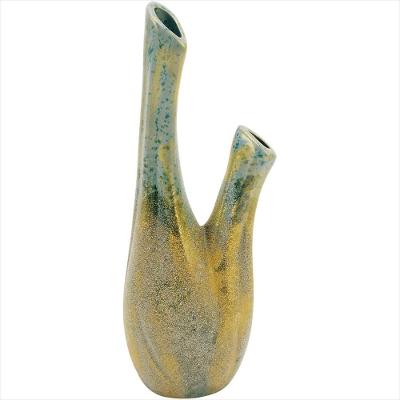 Vaso Cerâmica Verde Home&Co Chryso 28x10x8cm