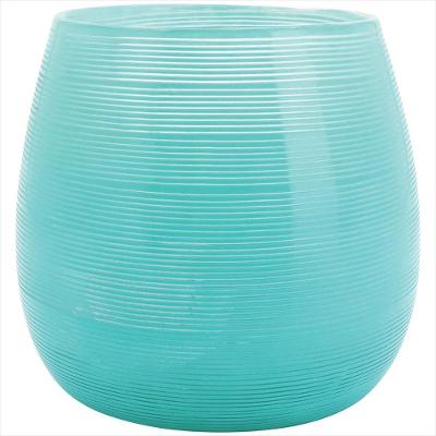Vaso de Vidro Verde Juno 18x18x18cm