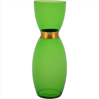 Vaso Vidro Verde Cloro 38x13x13cm
