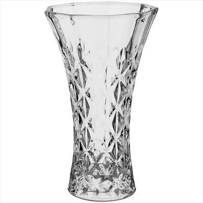 Vaso de Vidro Transparente Loretta 25x15x15cm