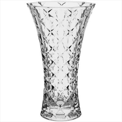 Vaso de Vidro Transparente Loretta 24x14x14cm
