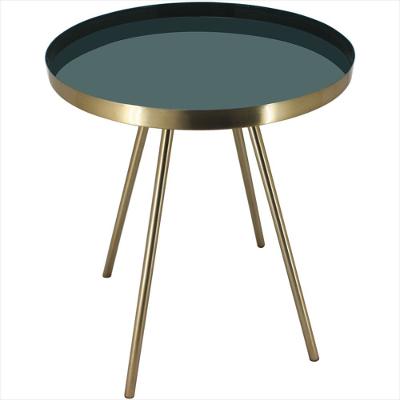 Mesa Lateral Metal Verde Home&amp;Co Grambello 48x40x40cm