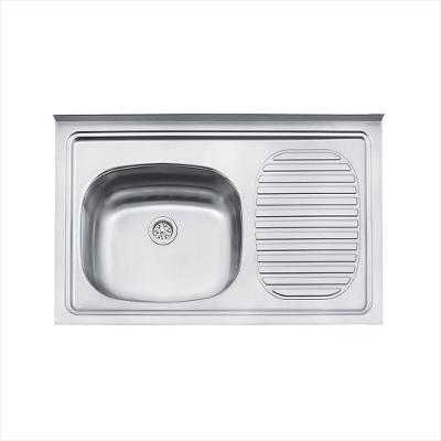 Pia Aço Inox 80X50 1Ce Standard