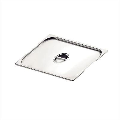 Tampa para Cuba GN 1/2 em Aço Inox com Recorte para Alças