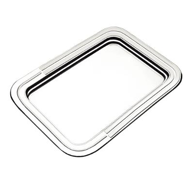 Bandeja Retangular Tramontina Ciclo em  Inox 42x30 cm