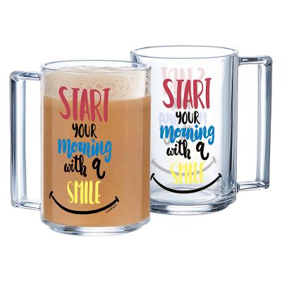 Caneca Vidro Temperado Transparente 320Ml Luminarc A La Bonne 11X6X6Cm