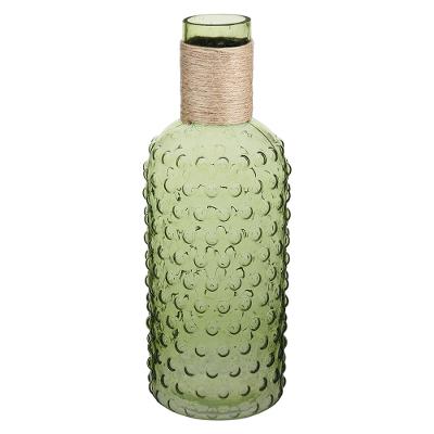 Garrafa Decorativa Vidro Verde Dijon 35X13X13Cm