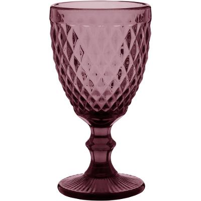 Taça Água Vidro Rosa 330 ml 6 Peças