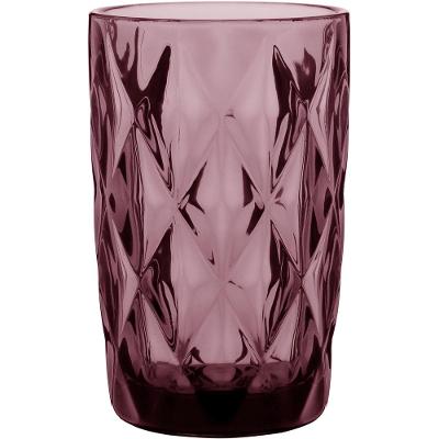 Copo Long Drink Vidro Rosa 370 ml 6 Peças