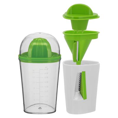 Esprem/Fatiador 6 peças Polipropileno Verde 450Ml Speed 18X9X9Cm