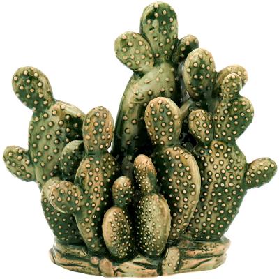 Cactus Cerâmica Verde Áridos 27X28X12Cm