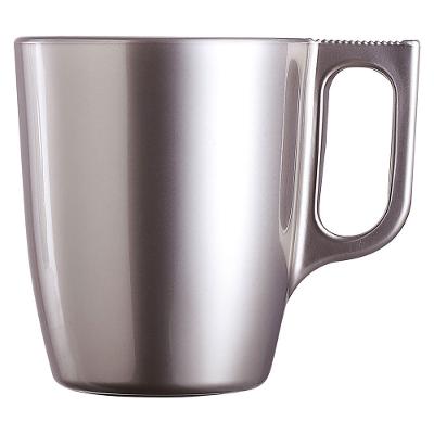 Caneca Vidro Prata 250Ml Luminarc Flashy 9X8X8Cm