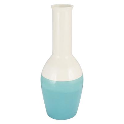 Garrafa Decorativa Cerâmica Azul Aquamare 41X16X16Cm