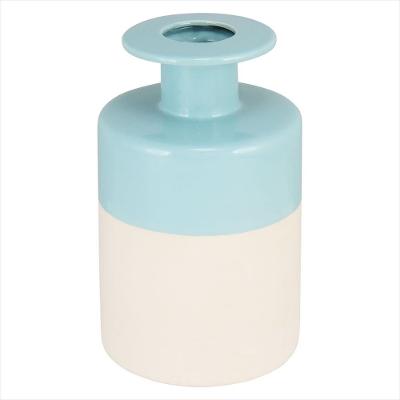 Vaso de Cerâmica Azul Aquamare 23x15x15cm