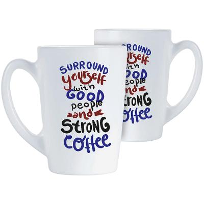 Caneca Vidro Temperado Branco 320Ml Luminarc New Morning 11X8X8Cm