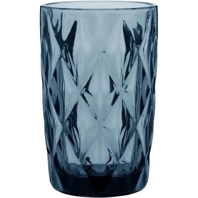 Copo Long Drink Vidro Azul 370 ml 6 Peças