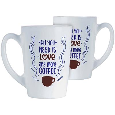Caneca Vidro Temperado Branco 320Ml Luminarc New Morning 11X8X8Cm