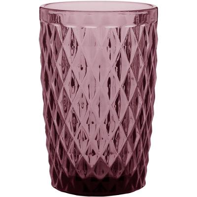 Copo Long Drink Vidro Rosa 370 ml 6 Peças