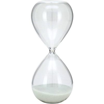 Ampulheta Areia Branca Vidro Transparente 20X8X8Cm