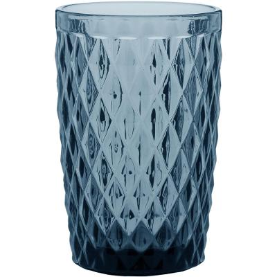 Copo Long Drink Vidro Azul 370 ml 6 Peças