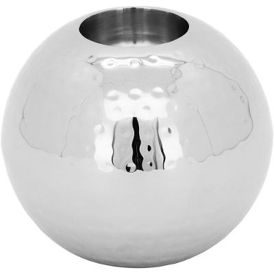 Castiçal Inox Prata Home&Co Areta 10X10X10Cm