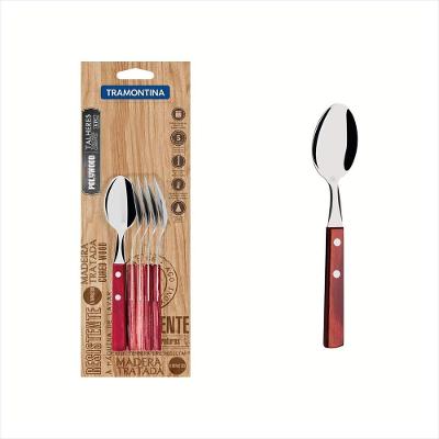 Conjunto Colher Cha Inox 6Pc Polywo Verde