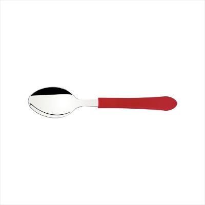 Colher Sobremesa Inox Leme Vermelha