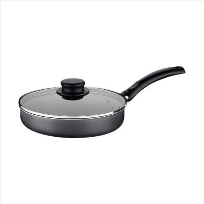 Frigideira Reta Tramontina Turim Antiaderente Cinza com Tampa 22cm 1,7 Litros