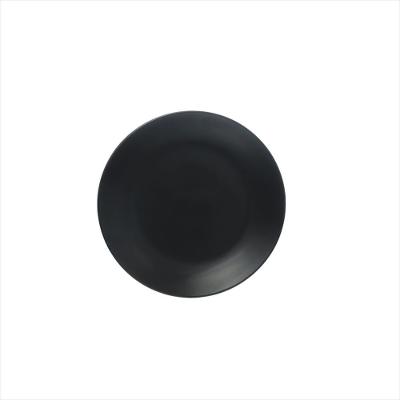 Prato para Sobremesa Charlot Preto 18,5 cm