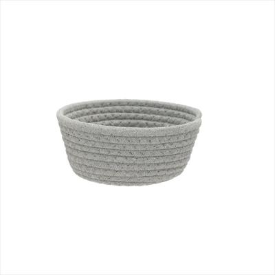 Cesto Tecido Cinza 17 cm