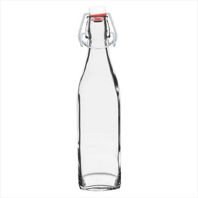 Garrafa 25x8x8cm 500ml Vidro Transp Com Bormioli Rocco Swing