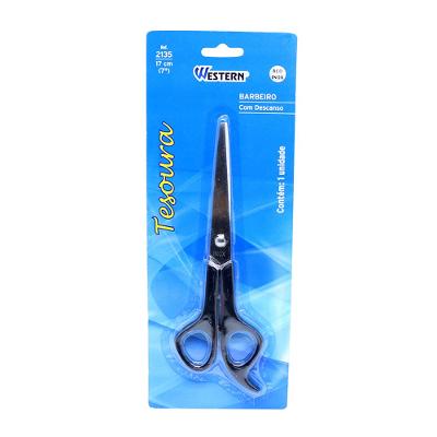 Tesoura Barbeiro Desc Preto 7 Western
