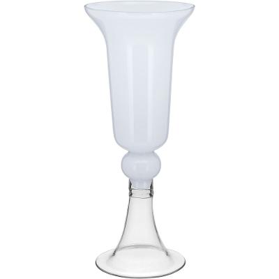 Vaso de Vidro 40x16x16cm Branco
