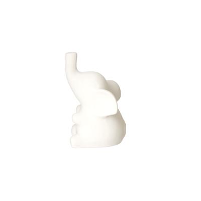Figura Elefante Tromba Branco 120Mm