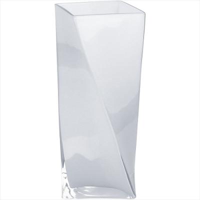 Vaso de Vidro 28x11x11cm Branco