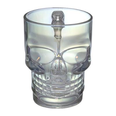 Caneca Vidro Caveira Rainbow Hauskraft 500 ml