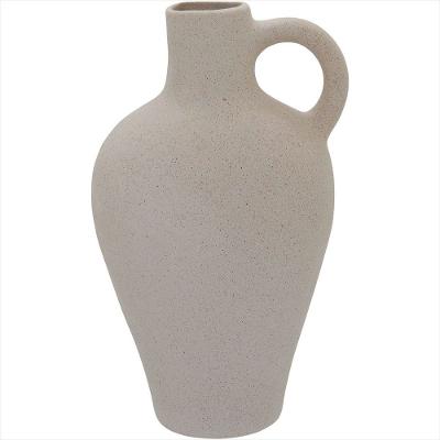 Vaso de Cerâmica 25x15x15 cm Bege