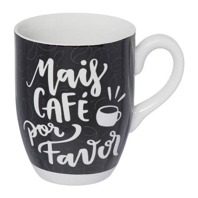 Caneca Porcelana Mais Café Hauskraft 350 ml