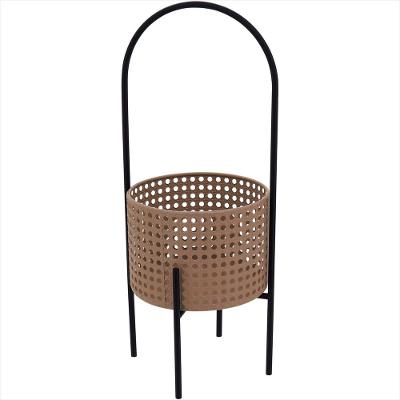 Cachepô Metal 50-18-18 centímetros Bege