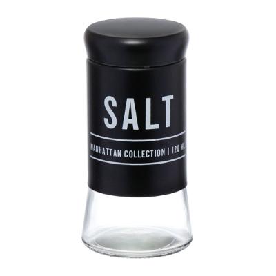 Saleiro Manhattan Vidro Hauskraft Preto 120 ml
