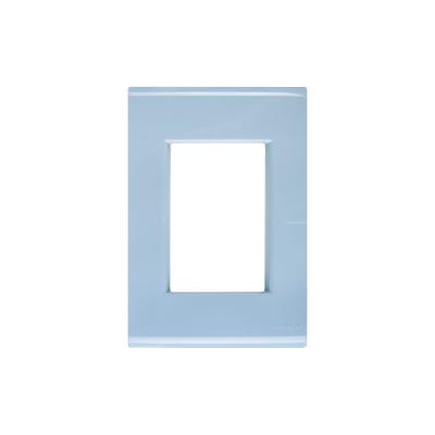 Placa 3 Postos 4x2 Tramontina Liz Azul Jeans