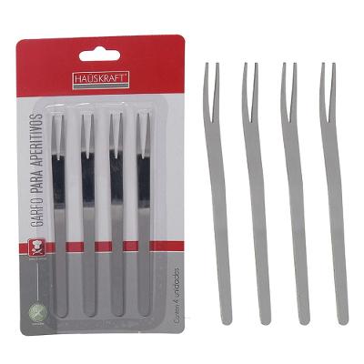 Jogo 4 Garfos Aperitivos Inox Hauskraft 13,5 cm