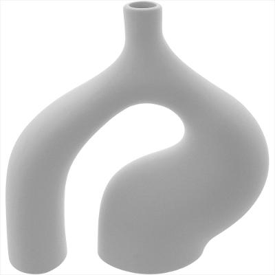 Vaso de Cerâmica 24x24x3 cm Branco