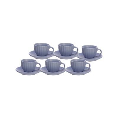 Xícara de Café Bella Azul 90ml com 6 Peças - Hauskraft