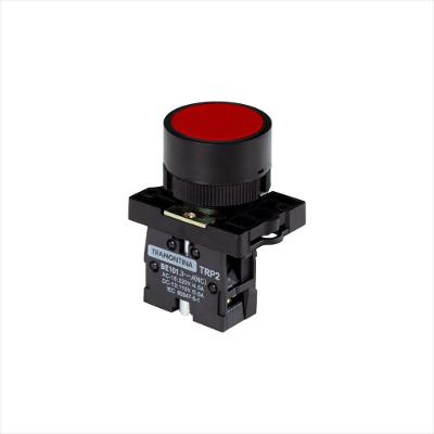 Botão de Impulso Tramontina Trp2-Ea42 1na Vermelho com Base de Plástico