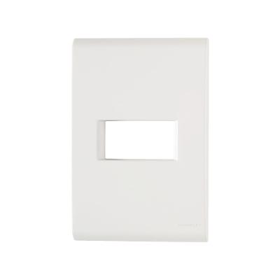 Placa 1 Posto Horizontal 4x2 Tramontina Liz Branca 120 unidades