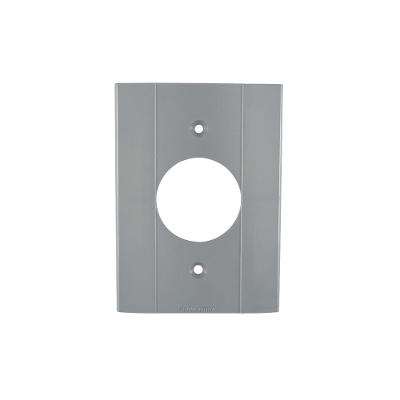 Tampa 1 Posto Redondo para Condulete Plastibox Tramontina Cinza