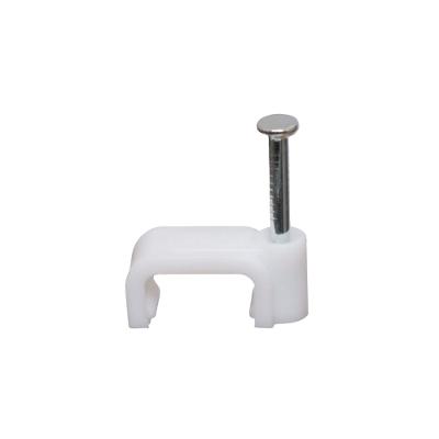 Fixador de Fio Retangular 10mm - Pacote com 25 Peças